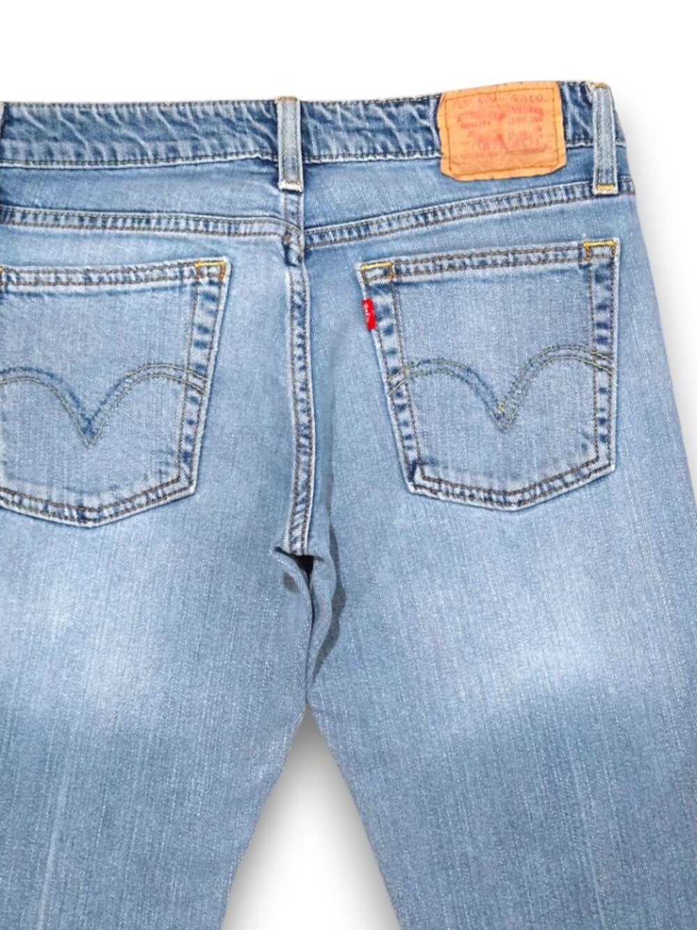 Women's Junior Jeans SIZE 5M 30X31 Low Rise LEVI'S Low Rise Y2K Light Wash - Picture 6 of 15